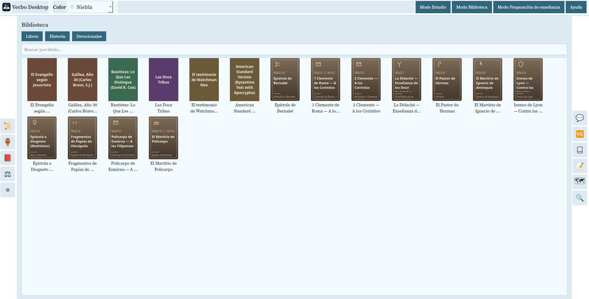 Verbo library interface